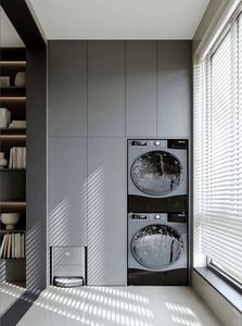 Armoire de buanderie intelligente en contreplaqué de conception moderne pratique haut de gamme pour lave-linge - Product Image 2