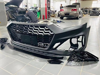 Body Kit Gaya RS5 2020-2024 untuk Audi A5 S5 B9.5 B10, Bumper Depan dengan Grille untuk Audi A5 S5 B9.5 B10 2020 2021 2022 2023 2024