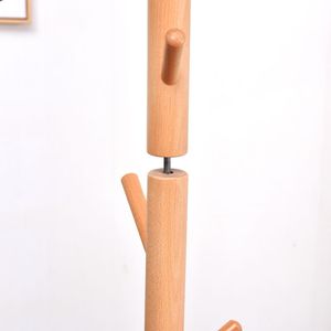 Perchero de bambú Natural para colgar ropa, organizador de almacenamiento de ropa de madera <span class=keywords><strong>con</strong></span> estante superior y Zapatero - Product Image 3