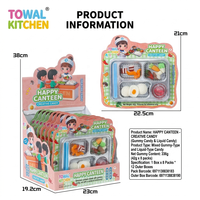 Bulk Creatieve Voedselvormige Gummy Candy Set Retail Ready Display Box Verpakkingen Nieuwe Dip Snacks voor Supermarkt Distributie