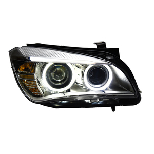 Gruppo Faro Anteriore a LED per Auto per <span class=keywords><strong>BMW</strong></span> <span class=keywords><strong>E84</strong></span> X1 2011-2015 con Lente Proiettore, Nuovo Design Angel Eyes e Temperatura Colore 6000k - Product Image 1