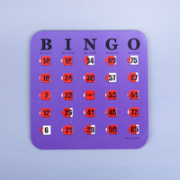 Cartes de Bingo Jeu de Logique Cartes de Tombola Imprimées UV Cinq Couleurs Jeu de Société de Bingo Jeu de Cartes en Papier pour Fête d'Anniversaire