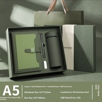 Set de Regalo Corporativo Personalizado, Taza de Vacío de Lujo, Cuaderno, Kits Ejecutivos, Set de Regalo Promocional Empresarial con Caja, Regalo Conmemorativo