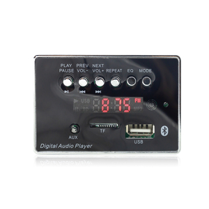 وحدة مشغل MP3 للسيارة 5 فولت/12 فولت مع BT & USB TF BT MP3 لوحة فك الشفرة البلاستيكية تدعم تنسيق الصوت WAV - Product Image 2