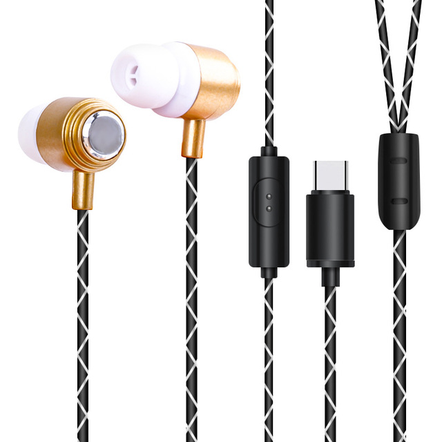 New Hi-Fi High-fidelity Sound Quality Earphones Type-C WiredEarphone with Microphone From OEM ODM Shenzhen Linx Factory