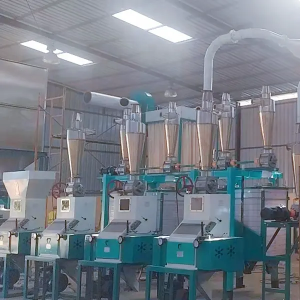 Efficient high quality finished products 20ton 30ton automatic maize flour milling machine