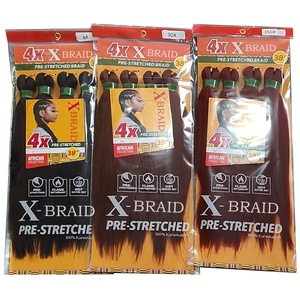 Estensioni per Capelli Afro Yaki Lisci 38 Pollici, 4X 180g, Pre-Stirate per Acconciature con Acqua Calda, Facili da Intrecciare - Product Image 1