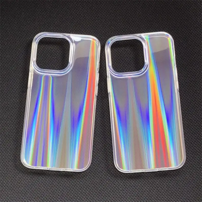 Unik Dazzles Aurora Gradient Electroplated Glass Cell Phone Accessories Case for Apple iPhone 11 Pro Max XS XR X 8 Plus 7 6s 5