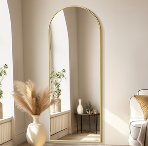 Modern Styled Fancy Aluminium Full-Length Dressing <strong>Wall</strong> <strong>Leaning</strong> <strong>Mirror</strong> Big Living Room Floor Standing Espejo Spiegel <strong>Mirror</strong> - Product Image 6