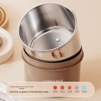Lonchera Térmica de Acero Inoxidable 316, Aislada, de Una Sola Capa, Linda y Sostenible, con Tapa, Apta para Alimentos, para Estudiantes