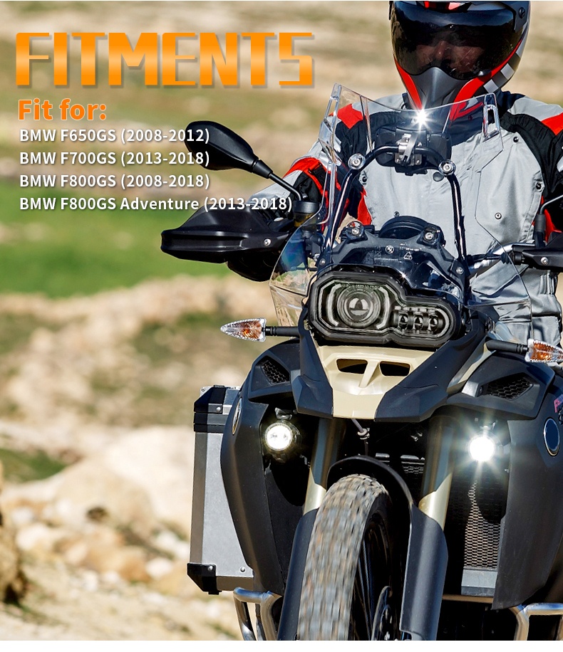 BMW F800GS LED Headlight - E-Mark Approved for 2008-2018