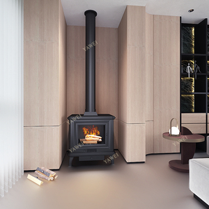 เตาผิงไม้สไตล์ยุโรปแบบโมเดิร์น ให้เปลวไฟจริง ใช้ในบ้านพักตากอากาศ โรงแรม ห้องนอน ห้องนั่งเล่น - Product Image 4