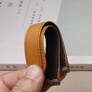 Correa de reloj de cuero de vaca de alta calidad, correas de reloj de liberación rápida con inserto de Metal para Carter Sandos 19mm 21mm - Product Image 4