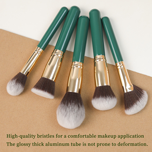 El Set de Brochas de Maquillaje Premium de 11 Piezas de la Serie Verde Viene con un Esquema de Colores Novedoso y Materiales de Alta Calidad - Product Image 3