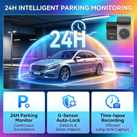 Caméra embarquée triple canal Etoo 4K+1K+2K, enregistreur vidéo de voiture, DVR 3 canaux avec application WiFi, vision nocturne