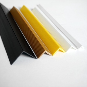 Thiết kế mới L đúc góc Pvc Sọc <span class=keywords><strong>ABS</strong></span> hồ sơ 90 độ cạnh nhựa góc cho tường sàn cầu thang nosing góc bảo vệ PVC - Product Image 5