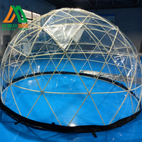 Dôme de jardin en plastique de 3,6 m, tente igloo, restaurant, maison, tente transparente
