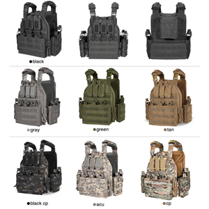 Chaleco Táctico de Poliéster, Mochila Táctica Multifuncional Negra para Exteriores con Bolsillos, Correa para el Pecho, MMC - Product Image 4