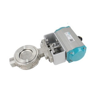 Vanne papillon pneumatique à double excentricité à double action pour les fluides gazeux pour les conduites de vapeur de tailles DN15 DN20 DN25 DN32 DN50 <span class=keywords><strong>DN65</strong></span> - Product Image 5