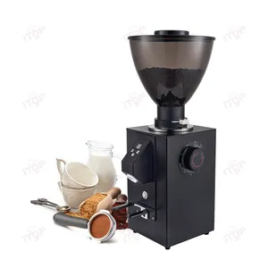 2024 nuevo estilo molinillo de café negro 64mm molinillo de café plano de titanio máquina de café eléctrica 1kg