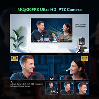 Caméra de Conférence PTZ 4K avec Zoom Optique 3X et Suivi Automatique IA + Microphone de Conférence Bluetooth