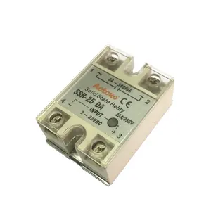 Rơle Khởi Động 12V SSR-25DA Rơle Trạng Thái Rắn Chất Lượng Được Đảm Bảo Nguồn Dc Dc