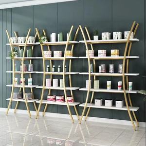 फैशन सौंदर्य दुकान नाखून की दुकान धातु अनियमित आकार पांच-परत फर्श डिस्प्ले रैक - Product Image 1