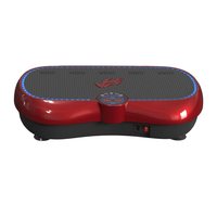 Machine d'exercice vibratoire compacte 200W avec télécommande, bandes de résistance, écran LCD, lumière LED bleue, plaque vibrante pour la maison