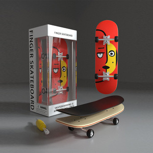 Barato personalizado Finger Board Mini Skateboard Skate Truck Pro personalizado diapasón de madera con cubiertas ruedas camiones - Product Image 1