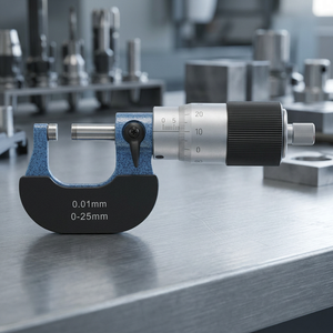 Micromètre d'extérieur FERVI, outil de mesure de précision avec une précision de 0,01 mm et une longueur de 2550 mm pour une utilisation extérieure - Product Image 2
