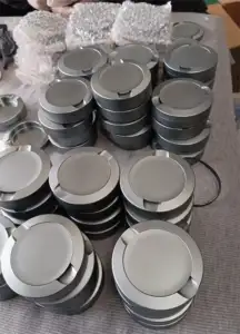 Fabricante profissional de caixa de lata snus de metal snus de liga de alumínio anodizado personalizada para usinagem cnc