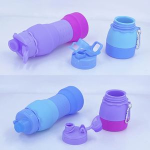 Bouteille d'eau pliable créative à contraste de couleurs pour le sport, idéale pour la randonnée en extérieur – Approvisionnement direct usine - Product Image 2