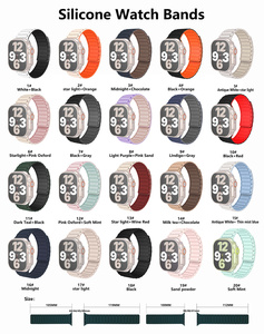 Bracelet de montre de <span class=keywords><strong>sport</strong></span> en silicone liquide confortable pour bracelets de montre <span class=keywords><strong>Apple</strong></span> 38mm 40mm 41mm 42mm 44mm <span class=keywords><strong>45mm</strong></span> 46mm 49mm Bracelet Bracelet - Product Image 6