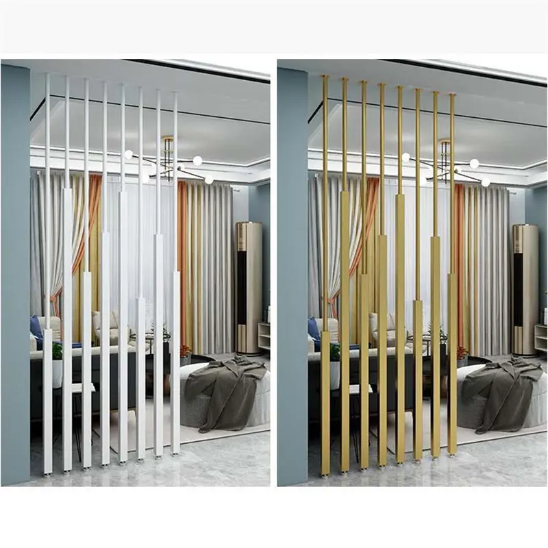 Pantalla divisoria de diseño de sala de estar Pantalla de partición de pared de metal de aluminio Aluminio
