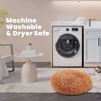 Nouveau Lit Rond de Luxe 2026 en Fausse Fourrure Douce pour Chiens et Chats, Lavable en Machine, Housse Amovible, Design Moderne et Tendance