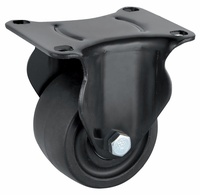 50-75mm M16 tige filetée 300-600KG plaque pivotante à charge élevée faible hauteur profil à faible gravité roulettes pivotantes en Nylon robustes