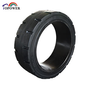 Pneu plein POB 28x12x22, pneus pleins 21x7x15 pour remorques et chariots élévateurs, système de fixation par bande pour chariots élévateurs et remorques - Product Image 6