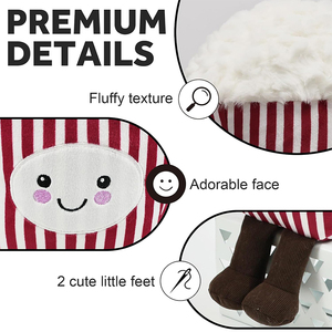 Peluche personnalisable en forme de <span class=keywords><strong>pop</strong></span>-<span class=keywords><strong>corn</strong></span>, mignonne, sur le thème du cinéma, coussin décoratif pour canapé, fauteuil, décoration de salon - Product Image 3