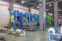 Machine à poinçonner Offre Spéciale de papier aluminium Machine de fabrication de récipient alimentaire à emporter de papier aluminium entièrement automatique haut de gamme de 80 tonnes