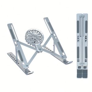 Soportes de Refrigeración para Portátiles, Soporte Ajustable de 7 Niveles con Ventilador para Portátiles, Soporte Elevador de Aluminio para Escritorio, Compatible con Portátiles de 9 a 17.3 Pulgadas - Product Image 1