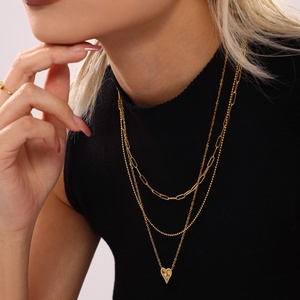 Collar con Colgante de Corazón Romántico al por Mayor para Mujer, Joyería de Acero Inoxidable de Moda, Regalo para Madre o Niña - Product Image 2