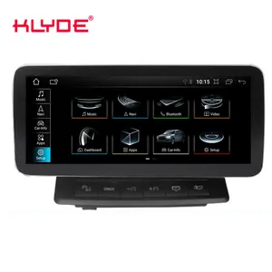 Klyde 10.25 ''Pemutar Dvd Radio Multimedia Mobil Android untuk AUDI A6 2010 Hingga 2011 Layar Blue Ray 4G SIM