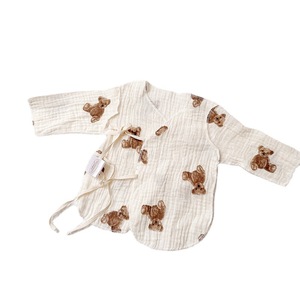 Abrigo de gasa de algodón para bebé, ropa para recién nacido de 0 a 3 meses, fino, antihumectante en primavera, verano y otoño. - Product Image 2