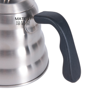 Logo personnalisé 304 acier inoxydable col de cygne café goutte à goutte bouilloire accessoires de cuisine 1.2L théière bouilloire