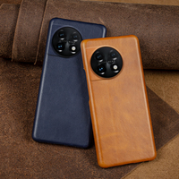 Pour Oneplus Nord étui en cuir véritable pour One Plus 11 couverture en cuir de cire d'huile mate rétro