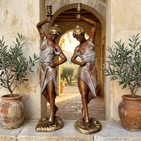 Frisée murale en bronze de qualité muséale - Relief figuratif classique pour intérieurs de luxe - Sculpture en bronze