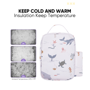 Cooler <b>Lunch</b> Bag School Kids Family Multi Pockets Functional Portable Customized Waterproof Easy Clean Outdoor Hiking Camping - Product Image 5