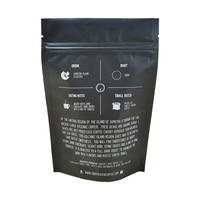 Pochette en plastique durable de 5kg de taille personnalisée sac noir mat anti-odeur grande pochette debout