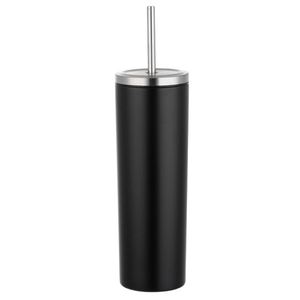 En stock: Vaso térmico de acero inoxidable de 20 oz con aislamiento al vacío, con popote, para sublimación, botella de agua recta para coche. - Product Image 3