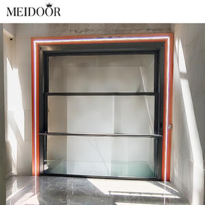 Commercio all'ingrosso della fabbrica 3 pista in alluminio stile americano a doppia <span class=keywords><strong>anta</strong></span> <span class=keywords><strong>finestra</strong></span> Lift up verticale <span class=keywords><strong>finestra</strong></span> scorrevole - Product Image 1